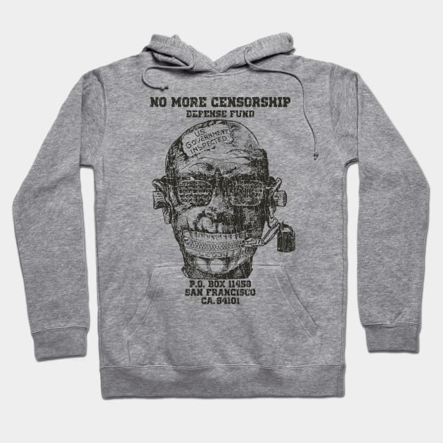 No More Censorship Defense Fund 1985 Hoodie by JCD666